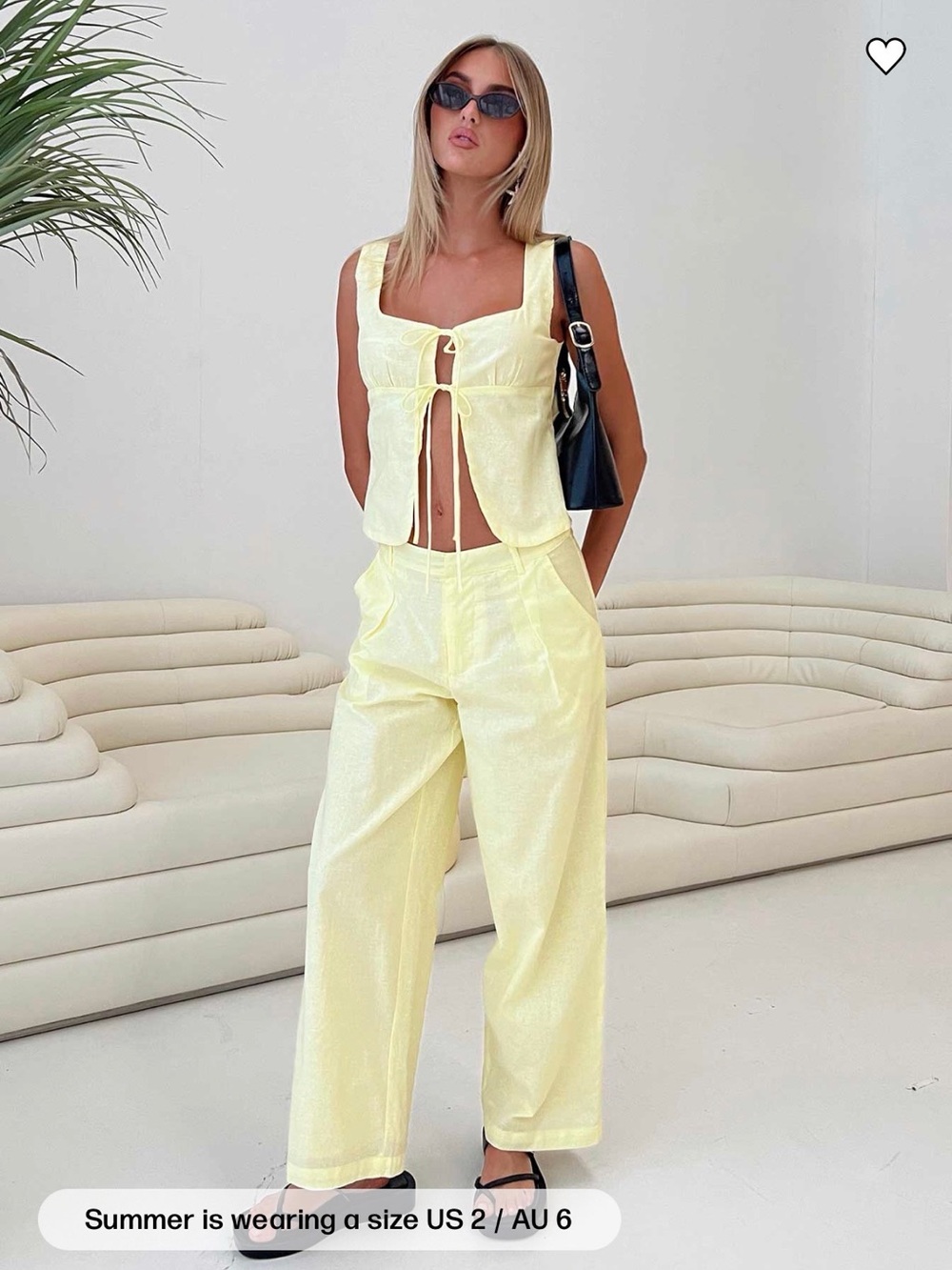 Linen Set in Butter Yellow